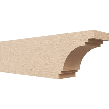 Ekena Millwork 4in. W x 6in. H x 20in. L Pescadero Woodgrain TimberThane Rafter Tail, Primed Tan RFTUR04X06X20PECRCPR